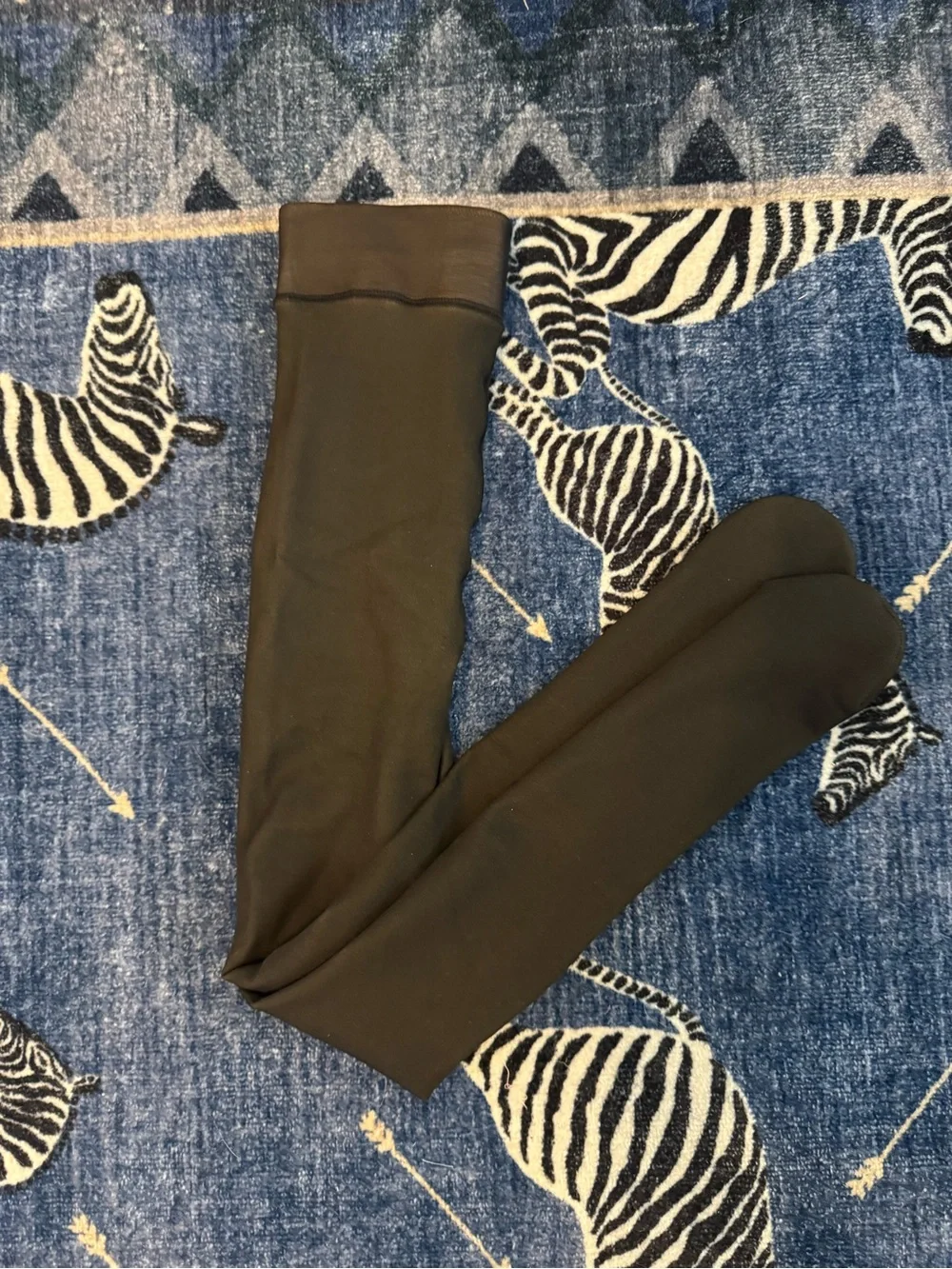 Black Fleece Lined Tights